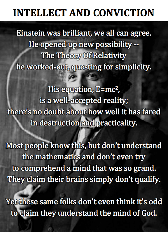 Intellect and conviction